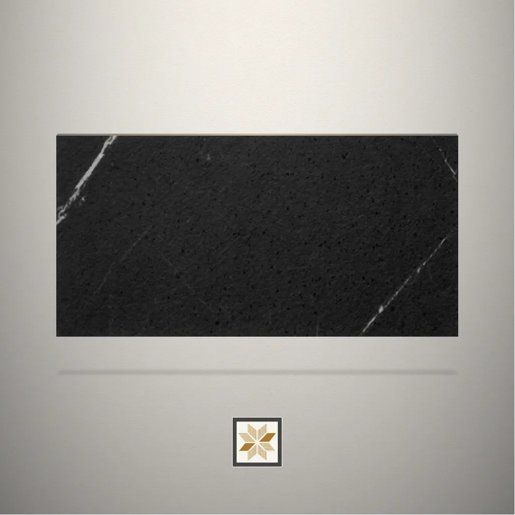 HM Stonex Marble Black Laminate (8x4 feet,1 mm): LM-24602