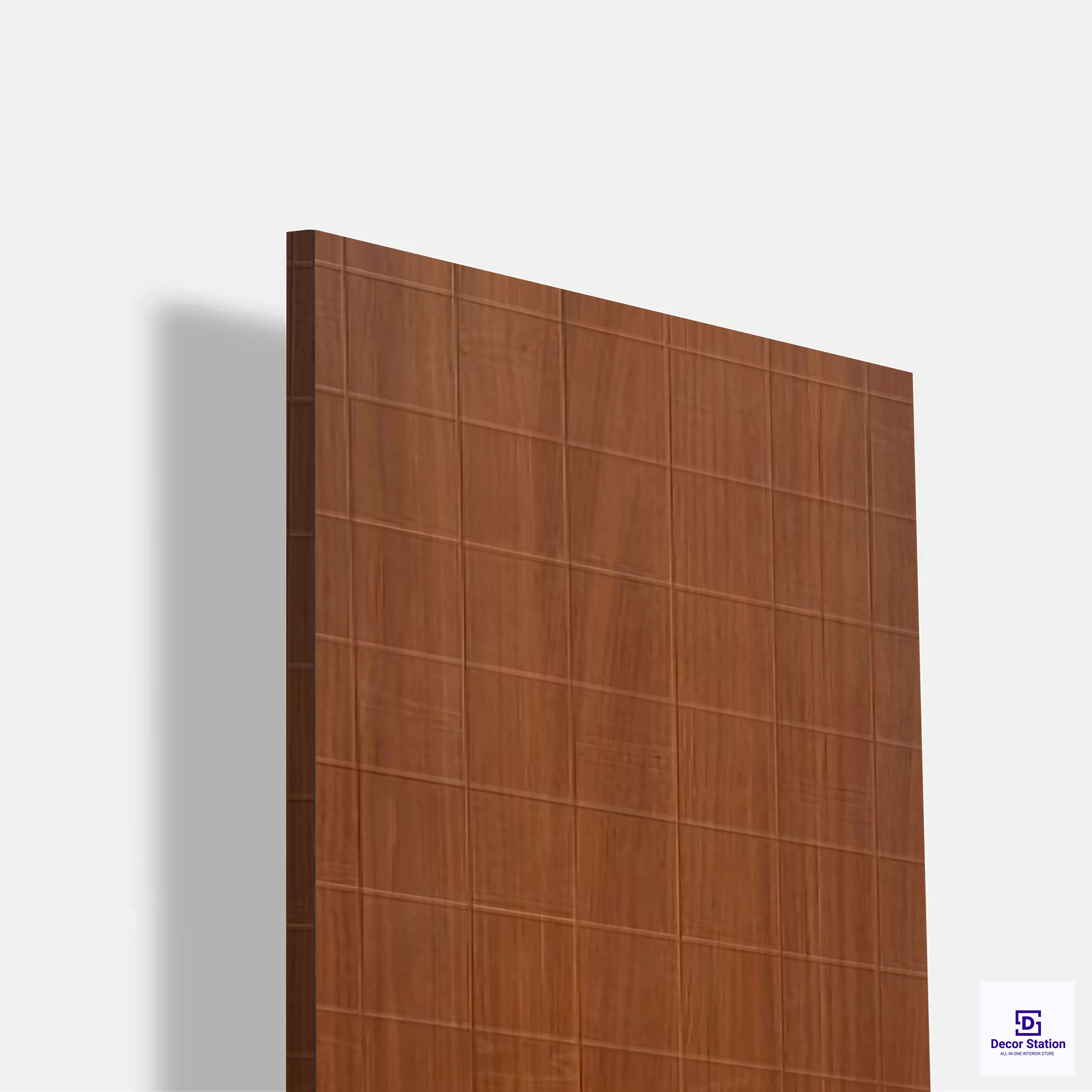 Texture 527991 Brown Grid Woodgrain Laminate (8x4 Feet, 1mm) | LM-54191-A