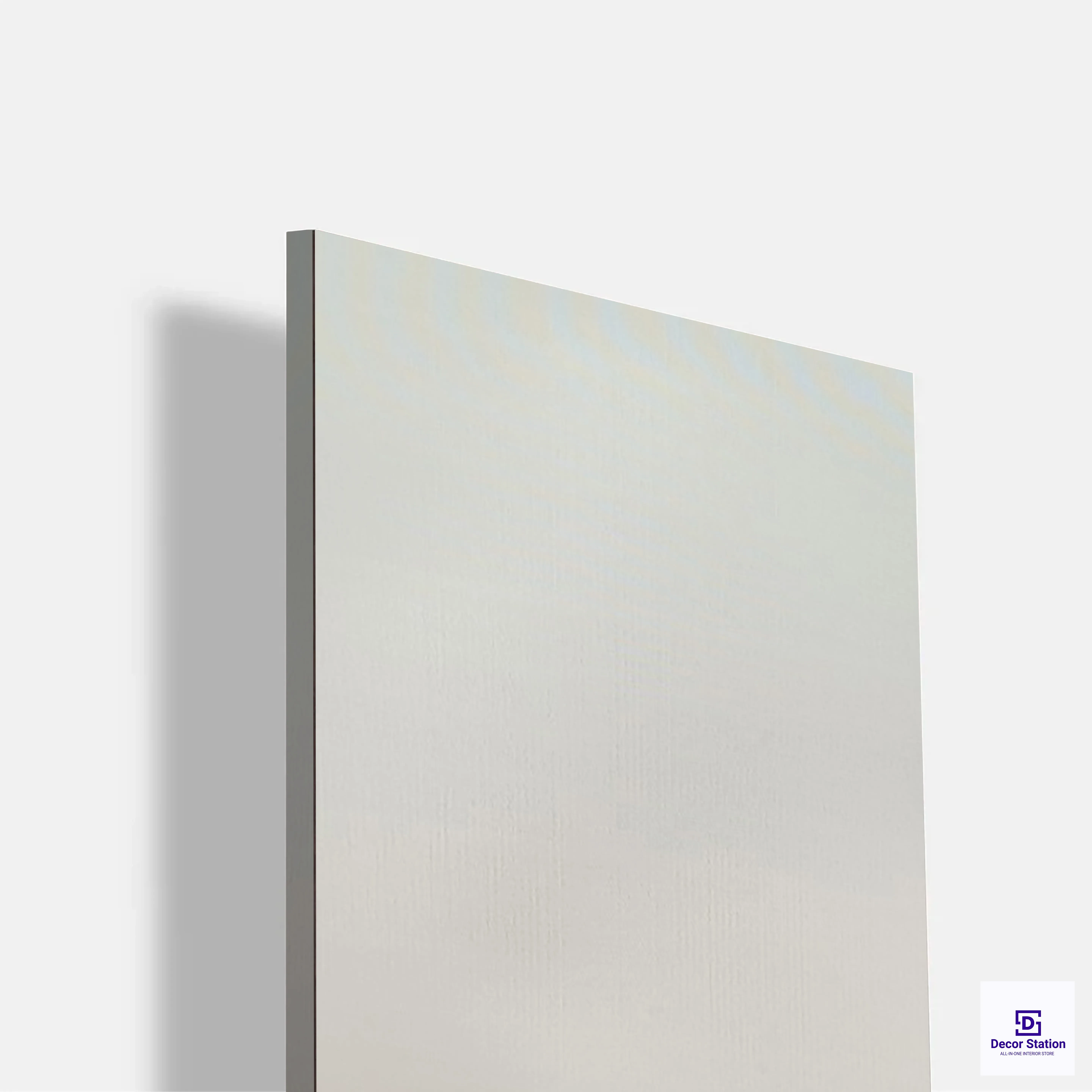Matte CANE-333-$-2 Off White Solid Fabric Texture Laminate (8x4 Feet, 1mm) | LM-54253-C