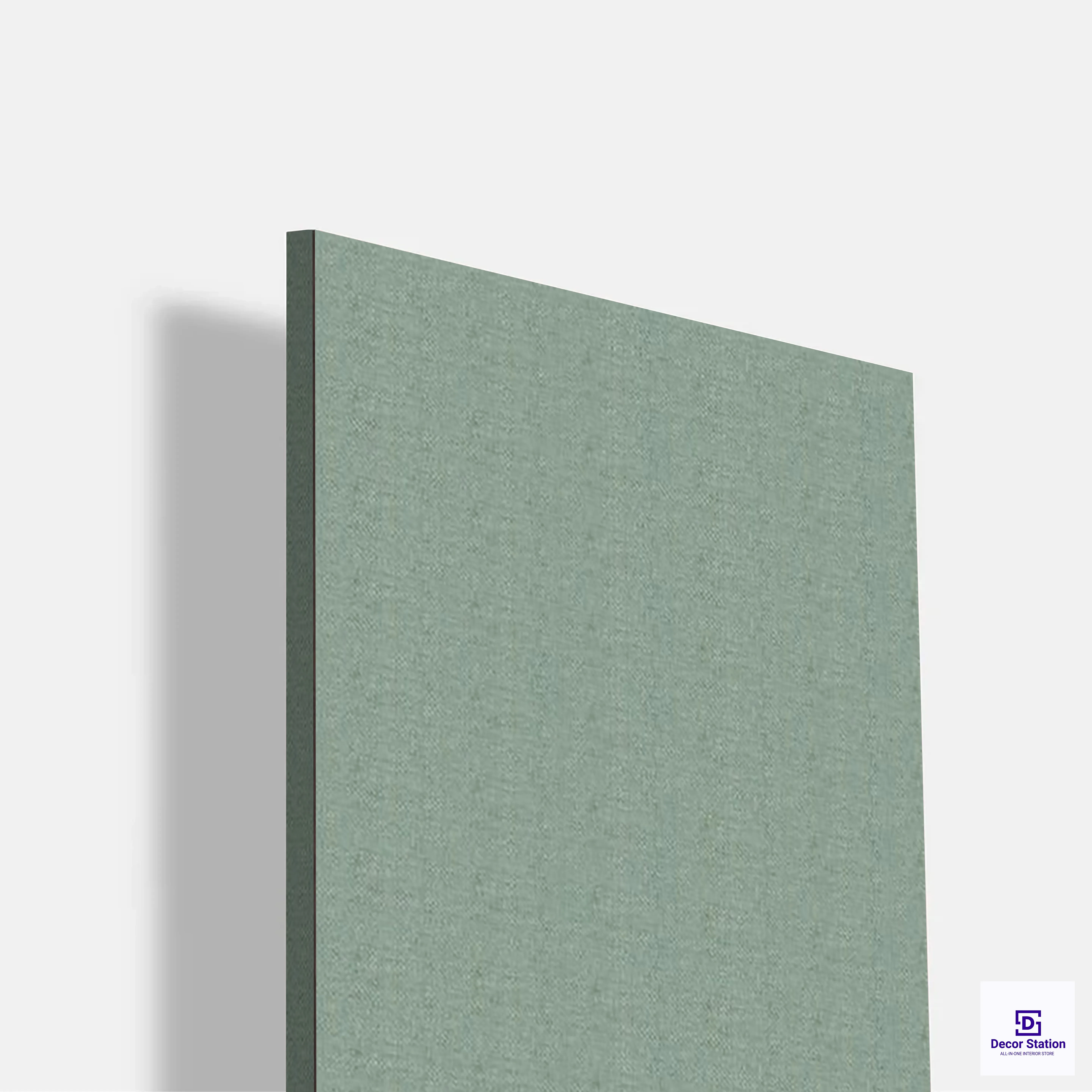 Matte CANE-409-$-2 Teal Green Solid Fabric Texture Laminate (8x4 Feet, 1mm) | LM-54259-A