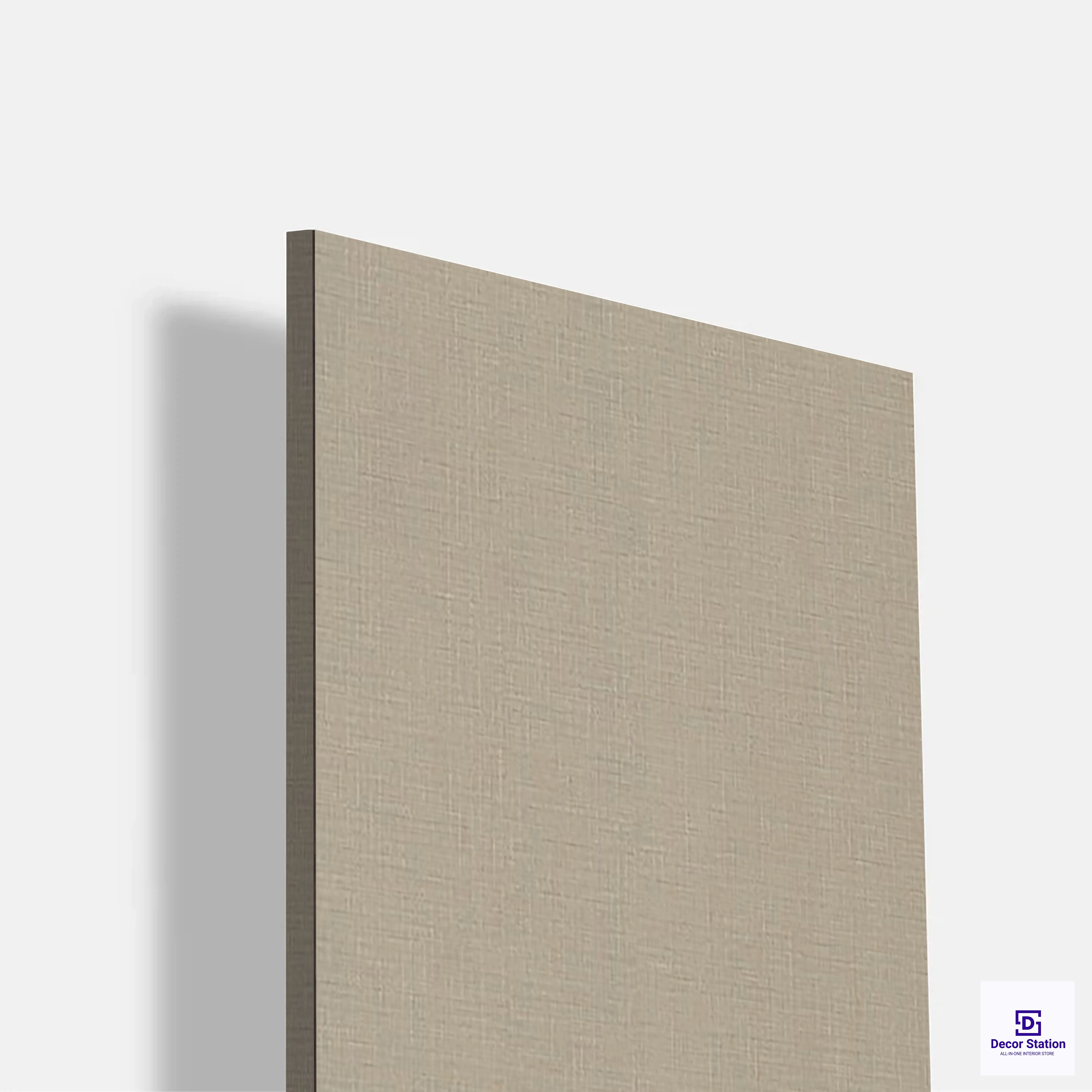 Matte 470247 Greige Solid Fabric Texture Laminate (8x4 Feet, 1mm) | LM-54259-B