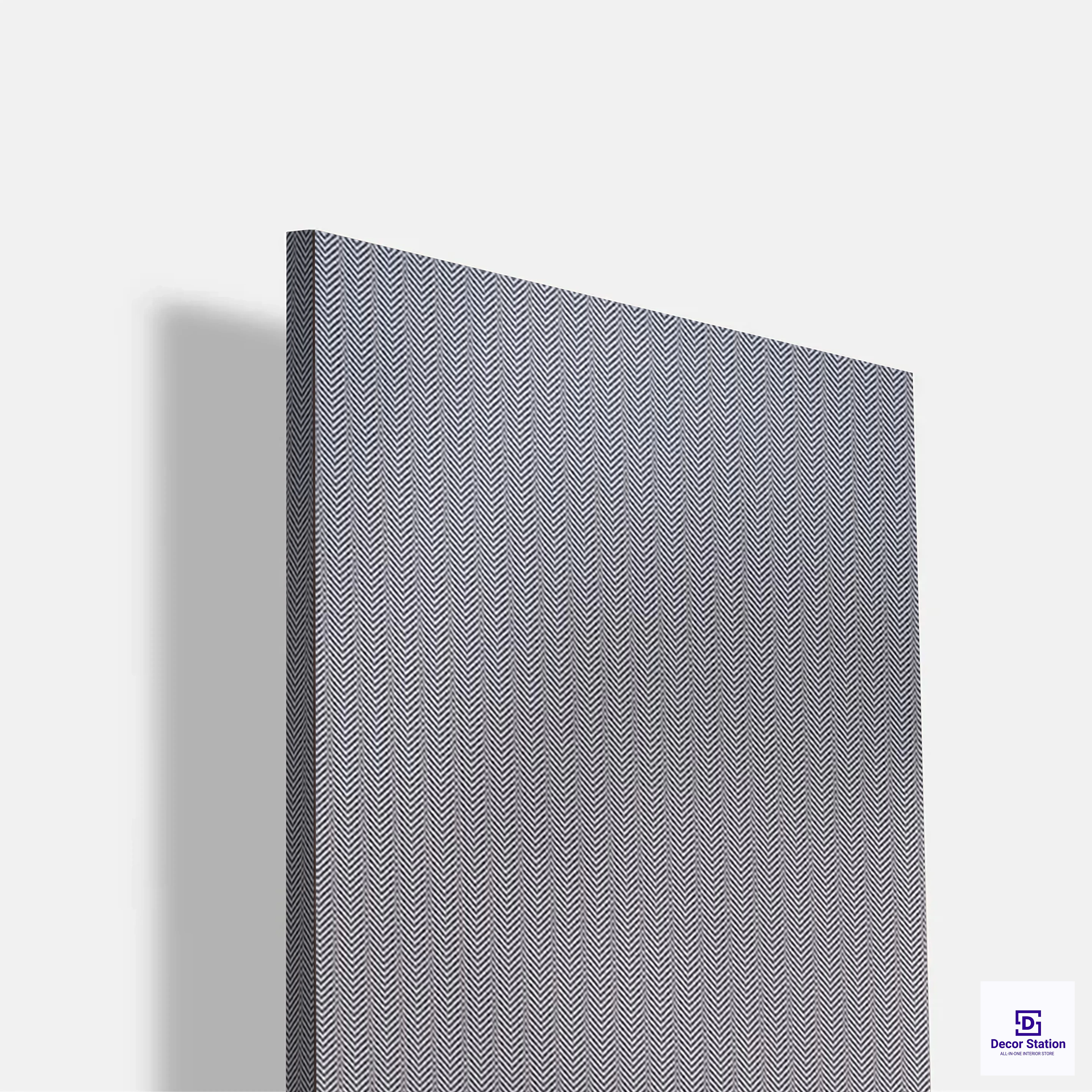 Texture CANE-325-$-2 Dark Grey Herringbone Cane Laminate (8x4 Feet, 1mm) | LM-54286-A