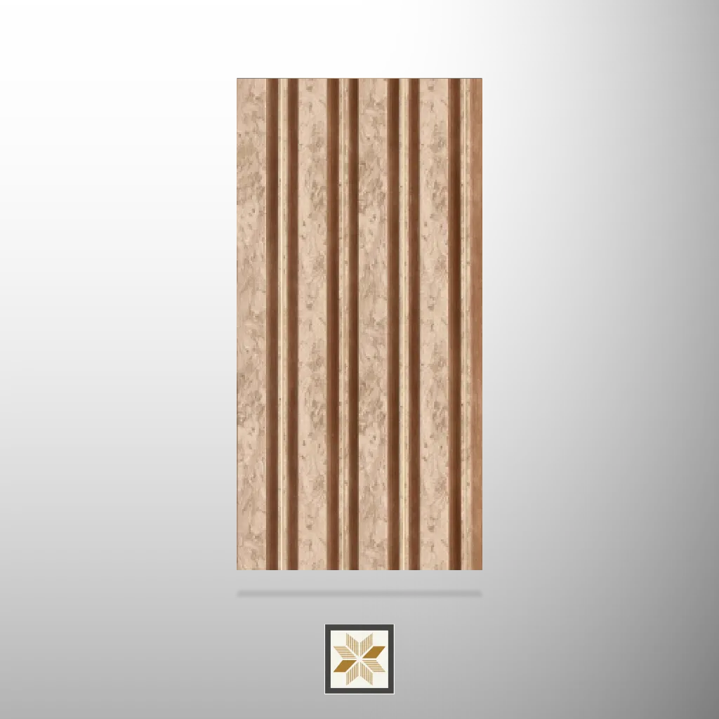 9x0.42 feet | 12 mm Beige Stone louvers (suitable for Bedroom, Living Room, Office, Retail) | LV-19964