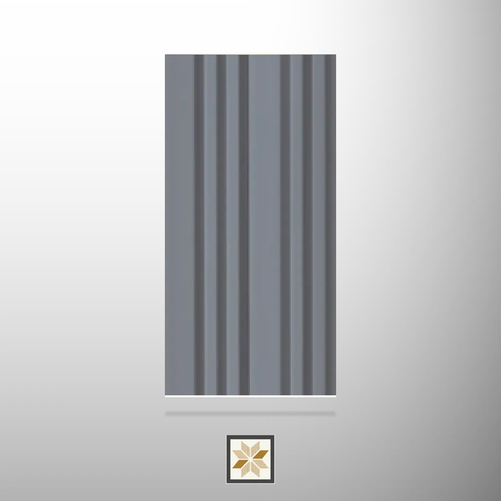 9x0.42 feet | 12 mm Grey louvers (suitable for Bedroom, Living Room, Office, Retail) | LV-19972
