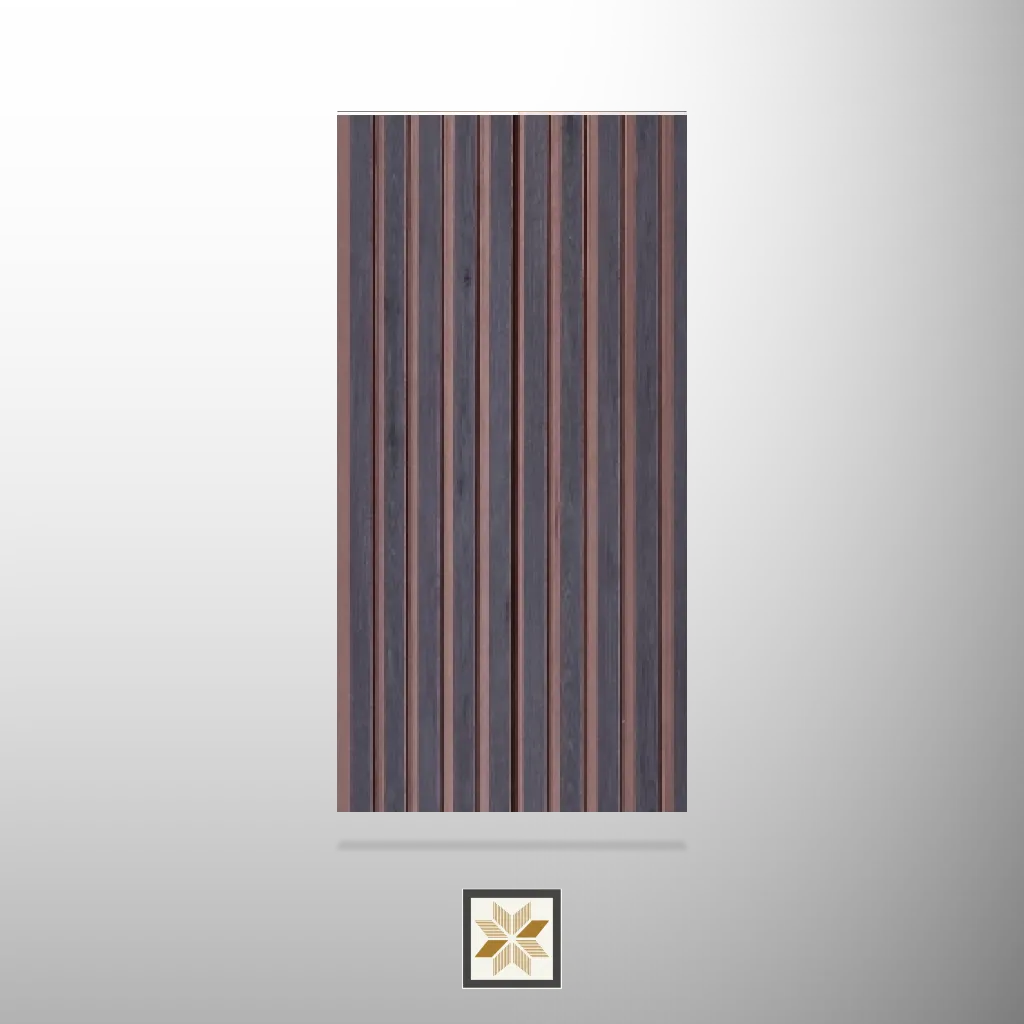 9x0.51 feet | 12 mm Multi Colour Wood louvers (suitable for Bedroom, Living Room, Office, Retail) | LV-20001