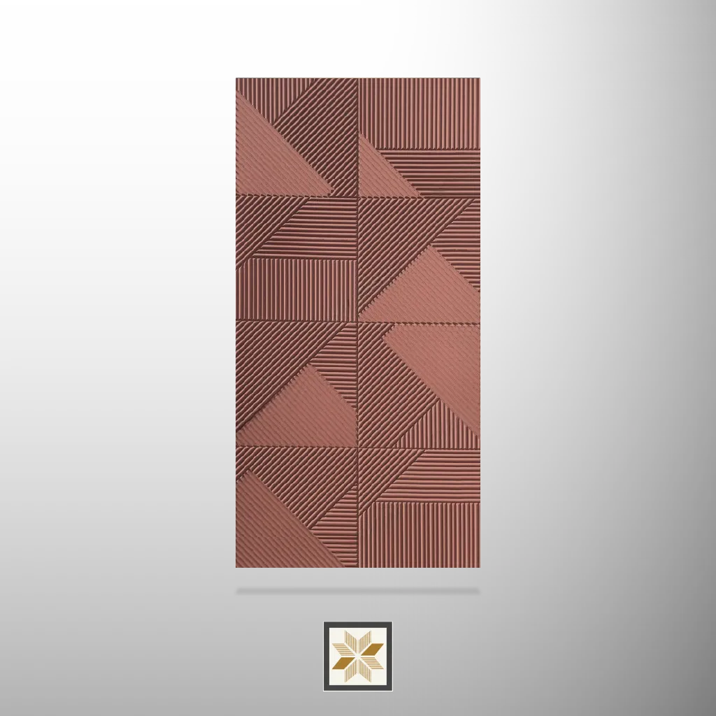 8x4 feet | 12 mm Red louvers (suitable for Bedroom, Hotel, Kitchen, Living Room, Office, Restaurant, TV Cabinet) | LV-20017