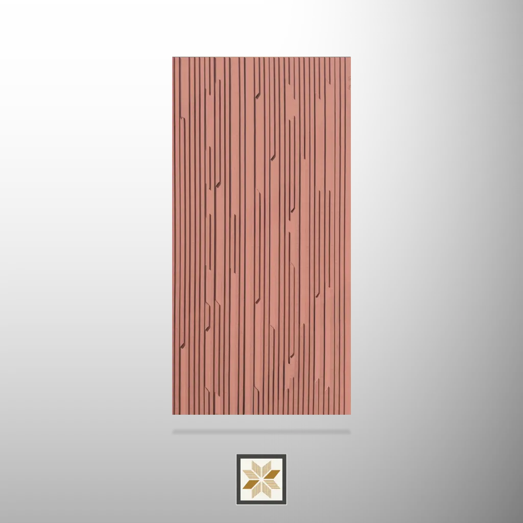 8x4 feet | 12 mm Red louvers (suitable for Bedroom, Hotel, Kitchen, Living Room, Office, Restaurant, TV Cabinet) | LV-20042