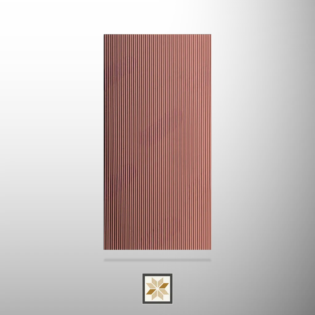 8x4 feet | 12 mm Red louvers (suitable for Bedroom, Hotel, Kitchen, Living Room, Office, Restaurant, TV Cabinet) | LV-20060