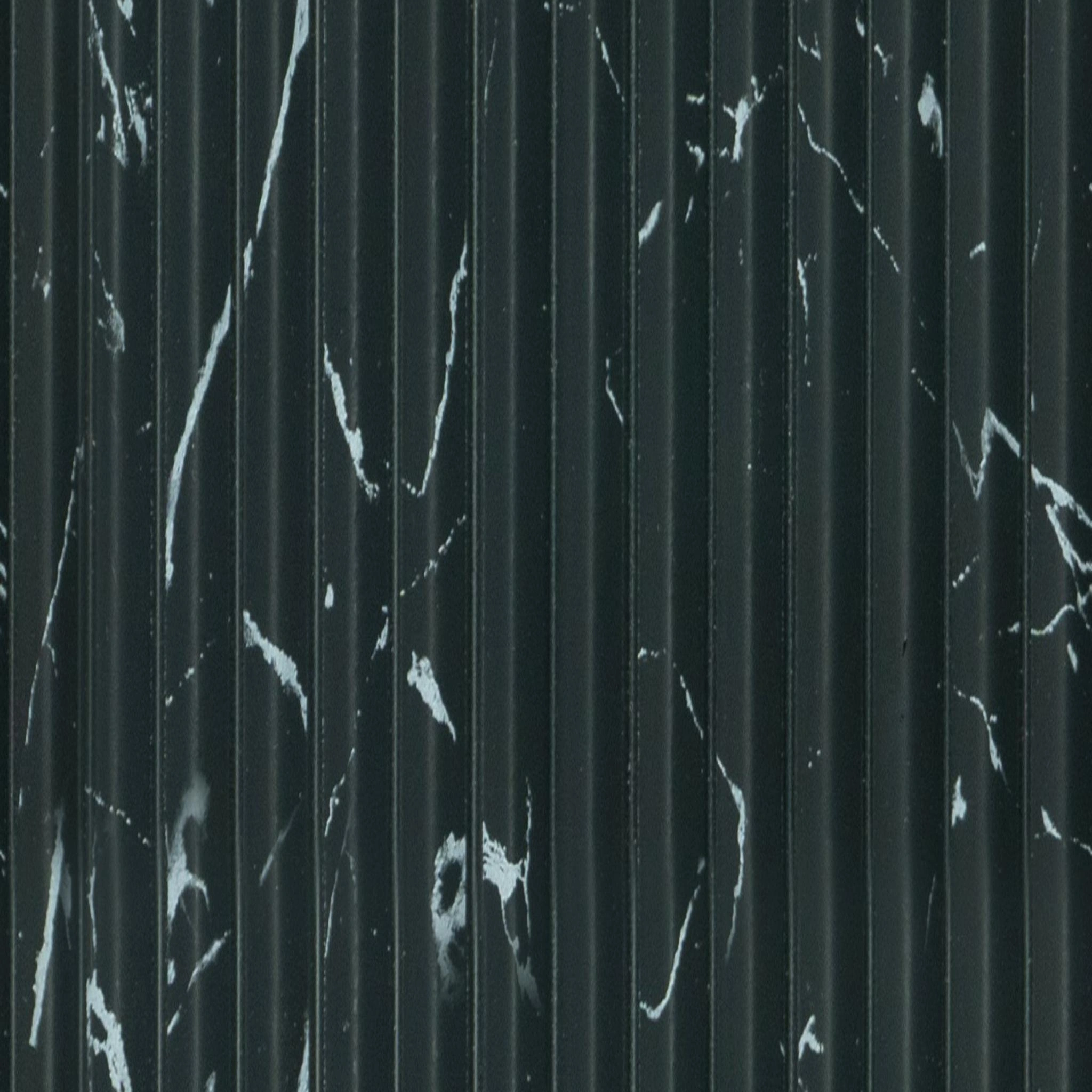 8x0.52 feet | 6 mm Black Marble louvers (suitable for Bedroom, Feature Wall, Living Room, Office) | LV-20075