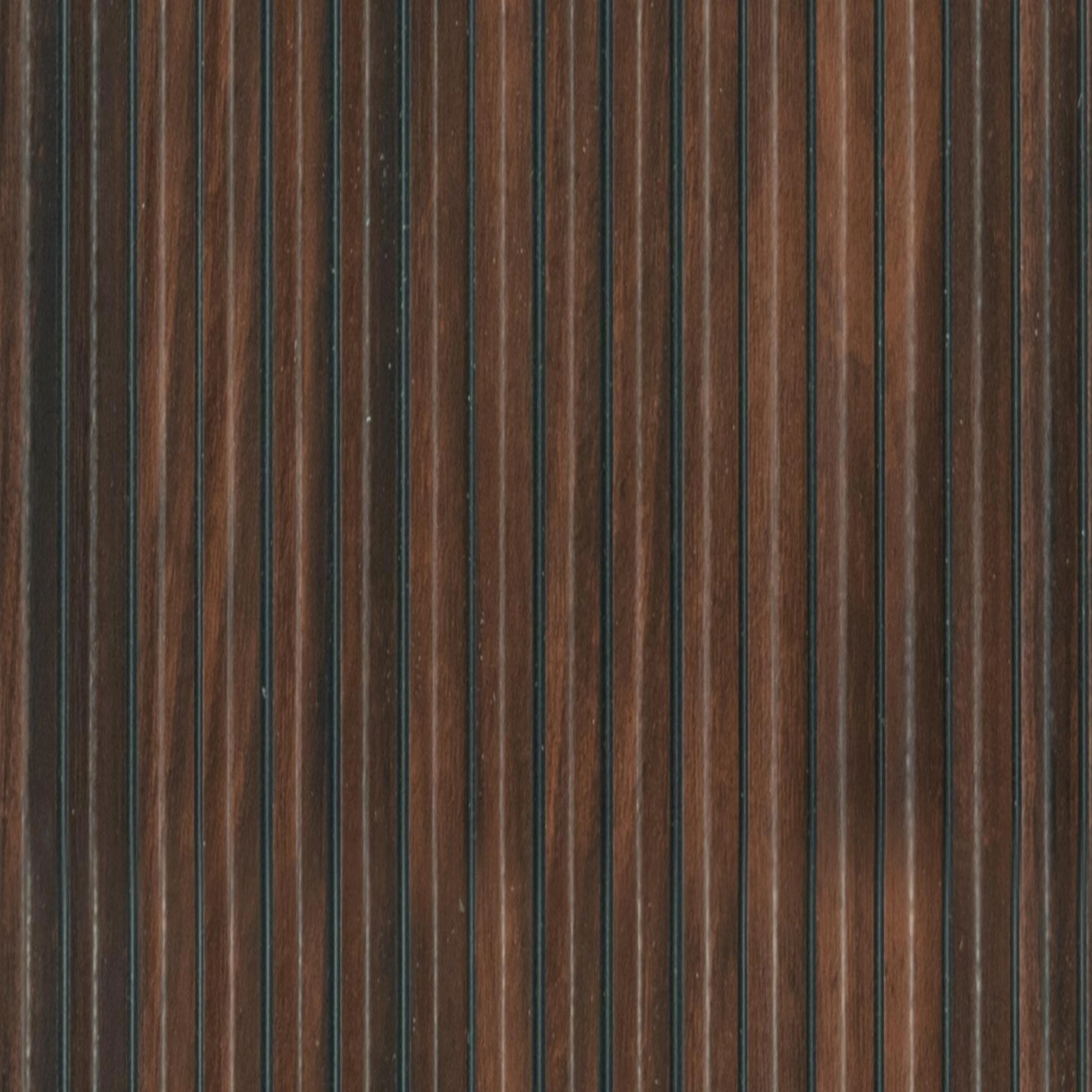 8x0.52 feet | 6 mm Brown Wood louvers (suitable for Bedroom, Feature Wall, Living Room, Office) | LV-20080