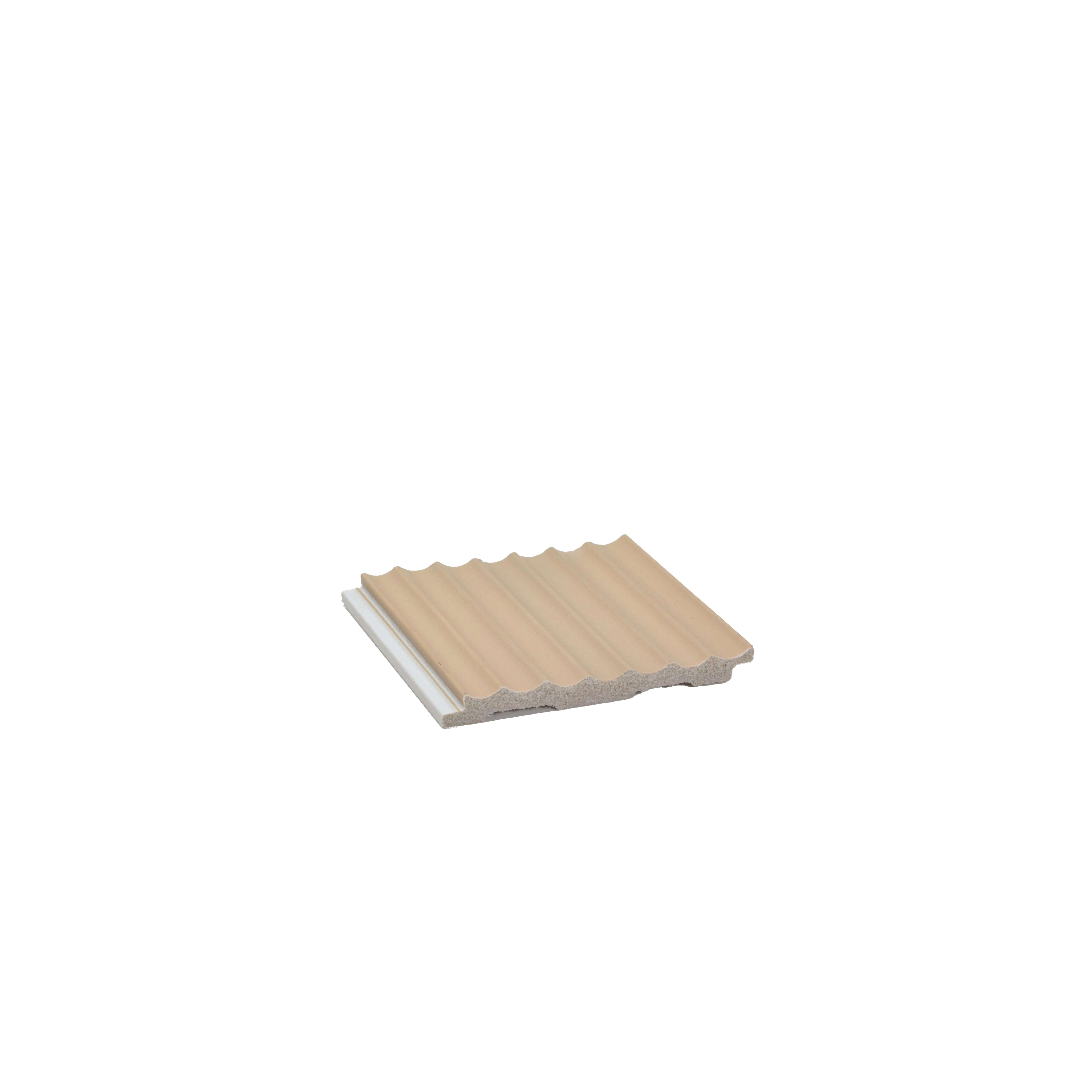 8x0.33 feet | 11 mm Brown louvers (suitable for Bedroom, Feature Wall, Living Room, Office) | LV-20081