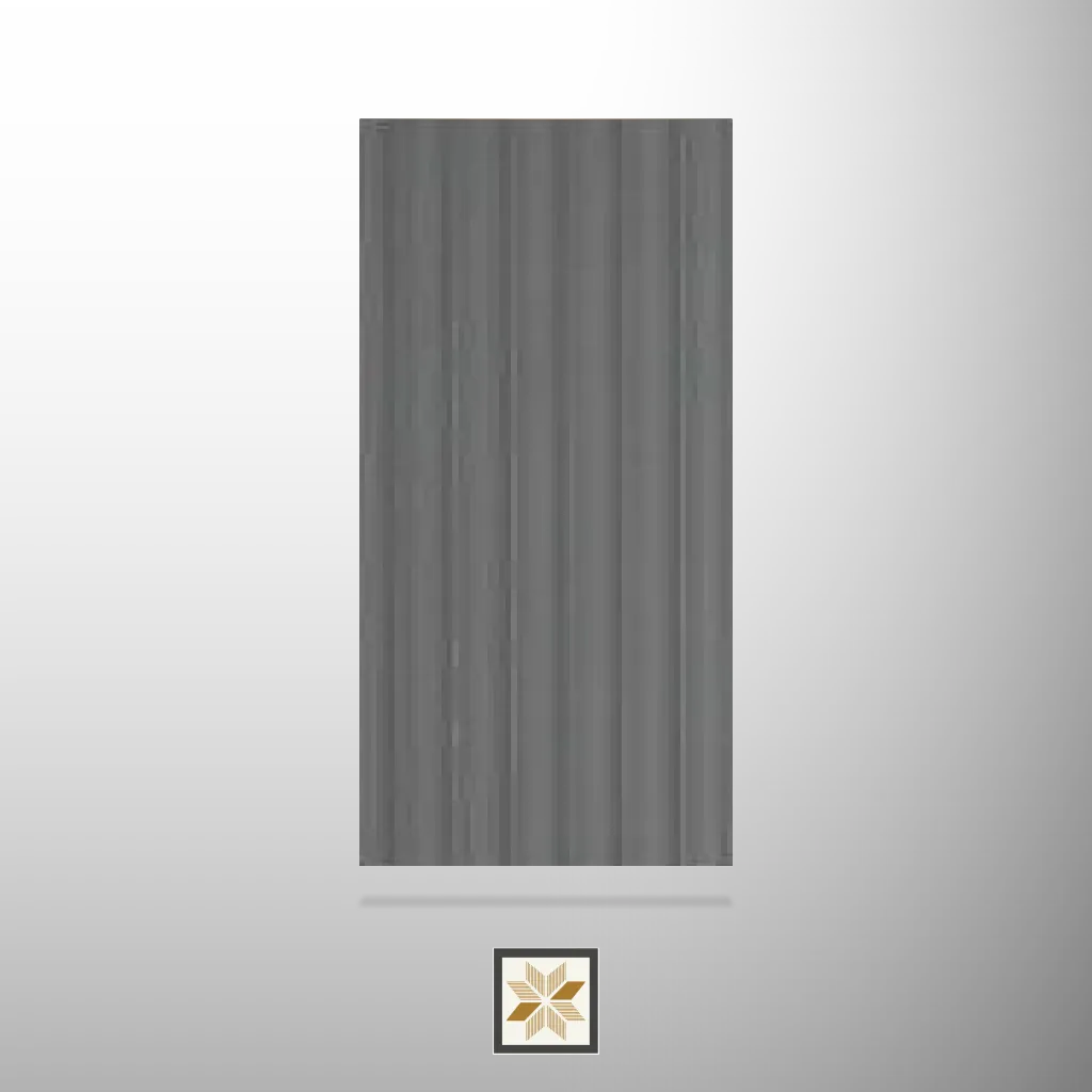 8x0.33 feet | 11 mm Grey louvers (suitable for Bedroom, Feature Wall, Living Room, Office) | LV-20098