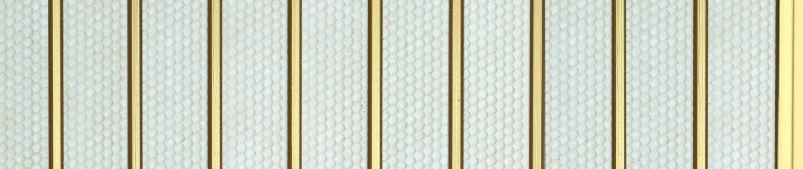 8x1 feet | 8 mm White Patterned louvers (suitable for Bedroom, Feature Wall, Living Room, Office, TV Cabinet) | LV-20130