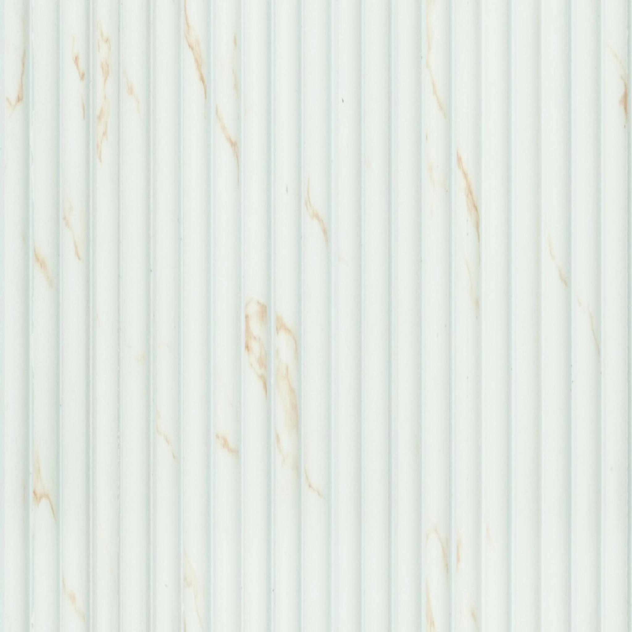 8x0.52 feet | 6 mm White Marble louvers (suitable for Bedroom, Feature Wall, Living Room, Office) | LV-20146