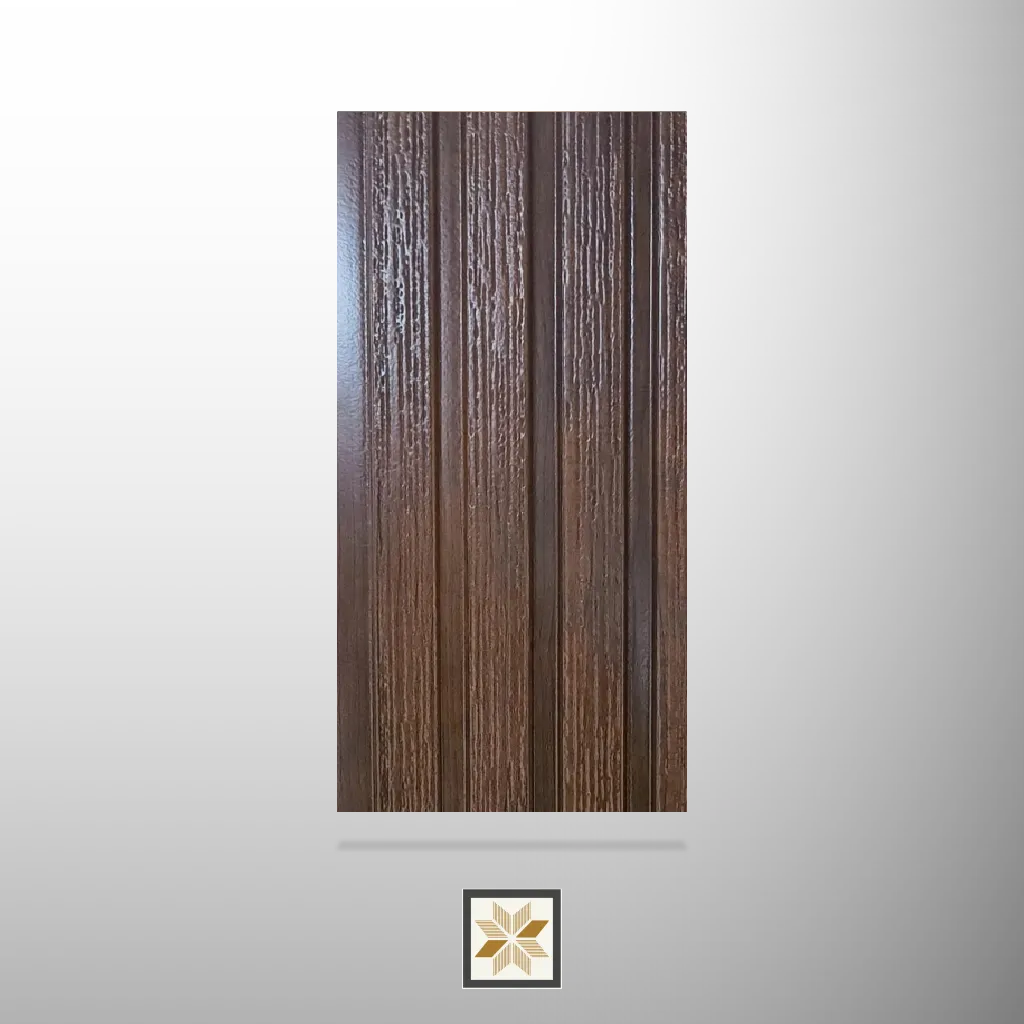 9.5x0.03 feet | 11 mm Brown Wood louvers (suitable for Bedroom, Feature Wall, Living Room, Office) | LV-20171