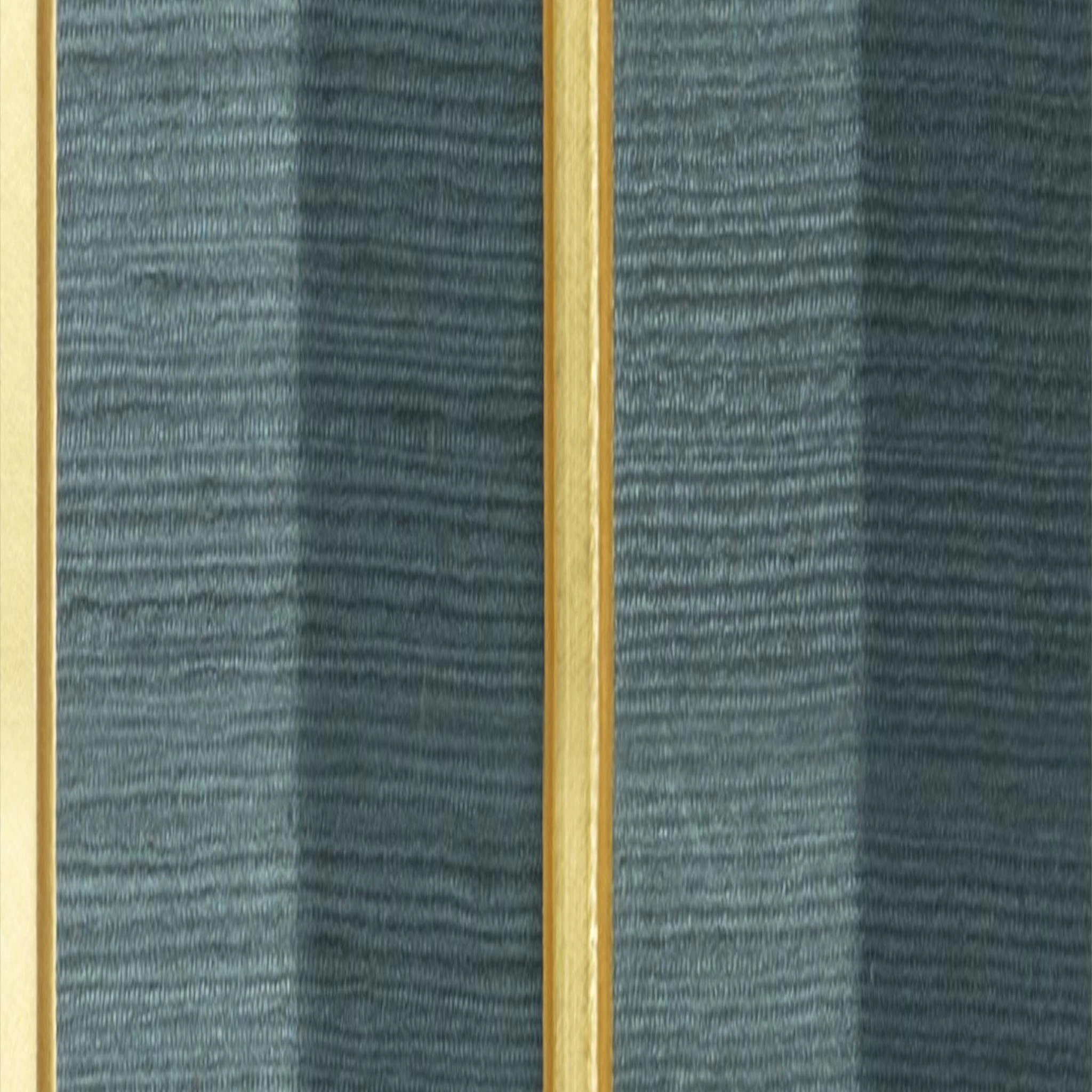 9.5x0.4 feet | 11 mm Grey Fabric louvers (suitable for Bedroom, Feature Wall, Living Room, Office) | LV-20188