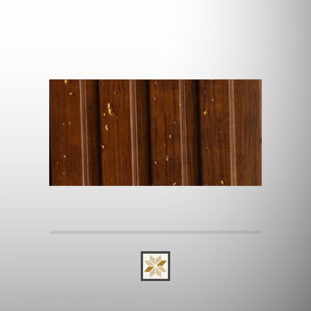 9.5x0.4 feet | 11 mm Brown Wood louvers (suitable for Bedroom, Feature Wall, Living Room, Office) | LV-20227