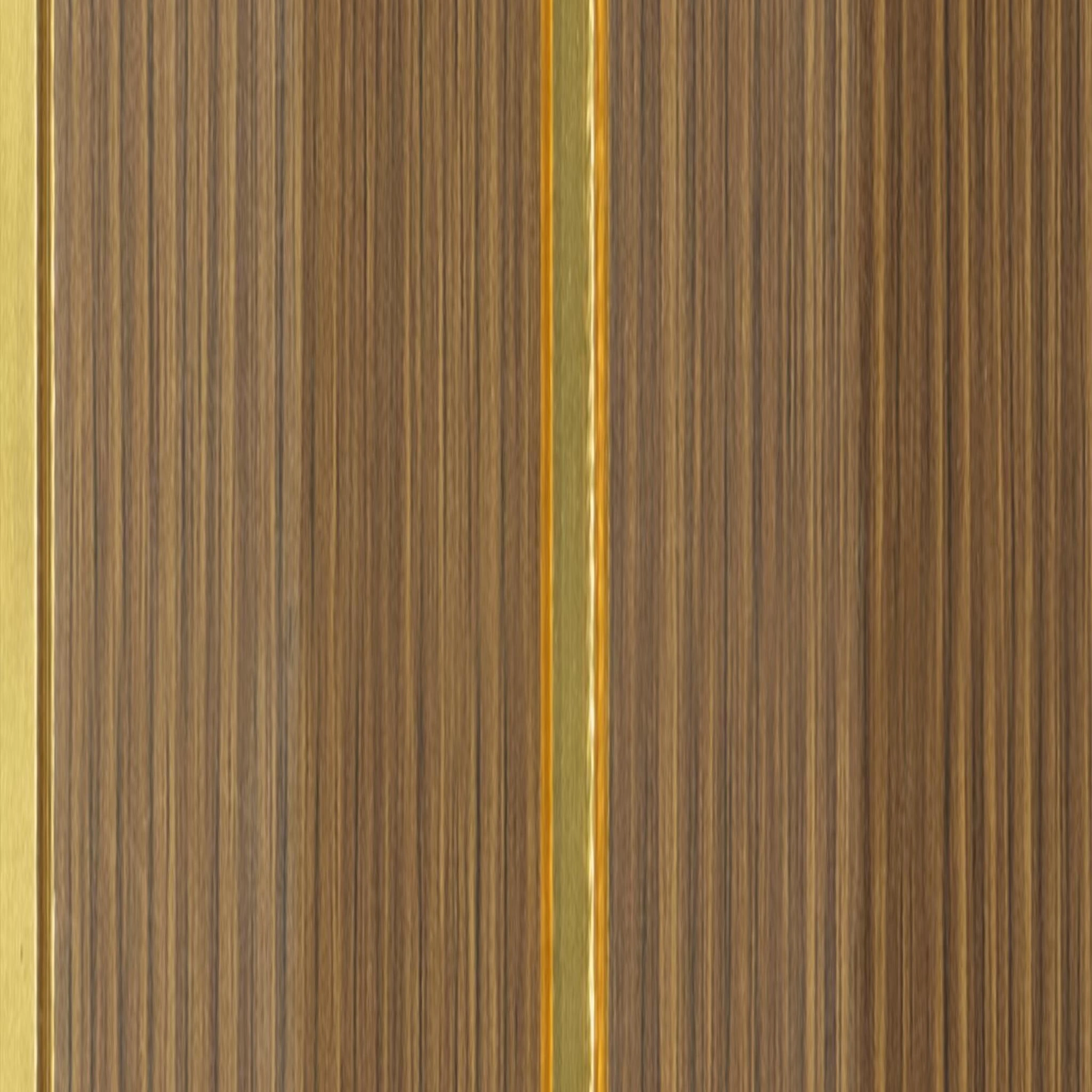 9.5x0.4 feet | 11 mm Brown Wood louvers (suitable for Bedroom, Feature Wall, Living Room, Office) | LV-20241