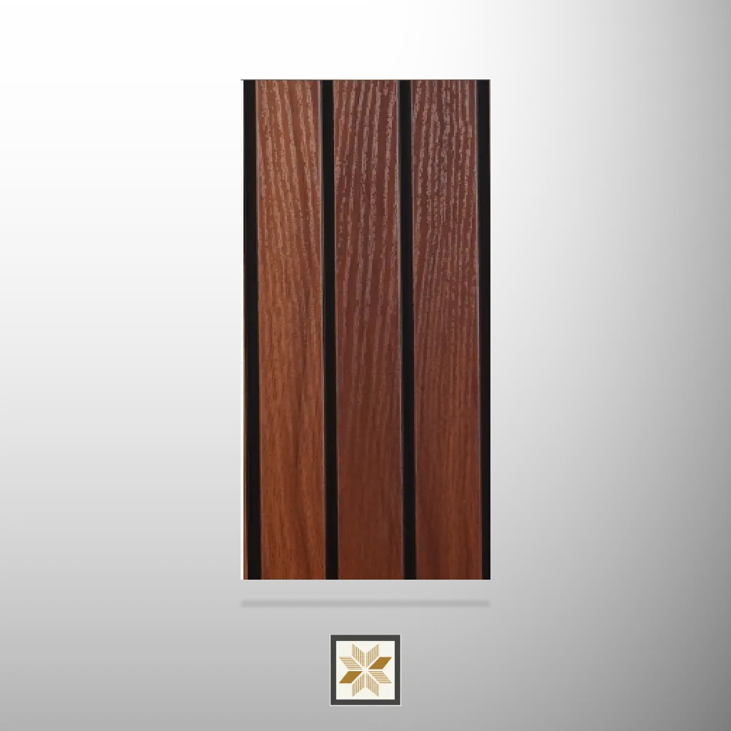 10x1 feet | 10 mm Brown Wood louvers (suitable for Bedroom, Hotel, Living Room, Office, Restaurant, TV Cabinet) | LV-20242