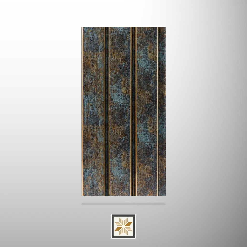 8x0.4 feet | 12 mm Multi Colour Metallic louvers (suitable for Bedroom, Feature Wall, Living Room, Office) | LV-20294