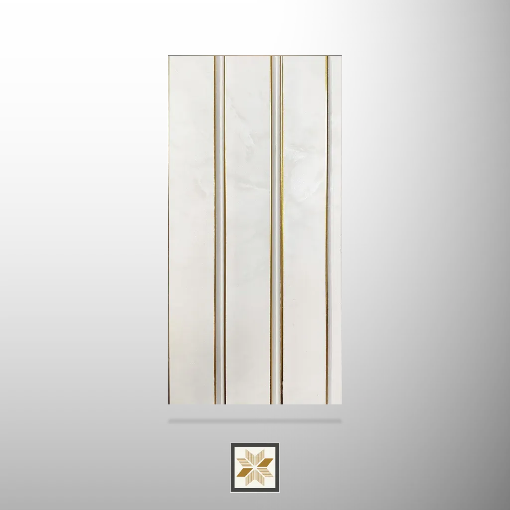 8x0.4 feet | 12 mm White louvers (suitable for Bedroom, Feature Wall, Living Room, Office) | LV-20300