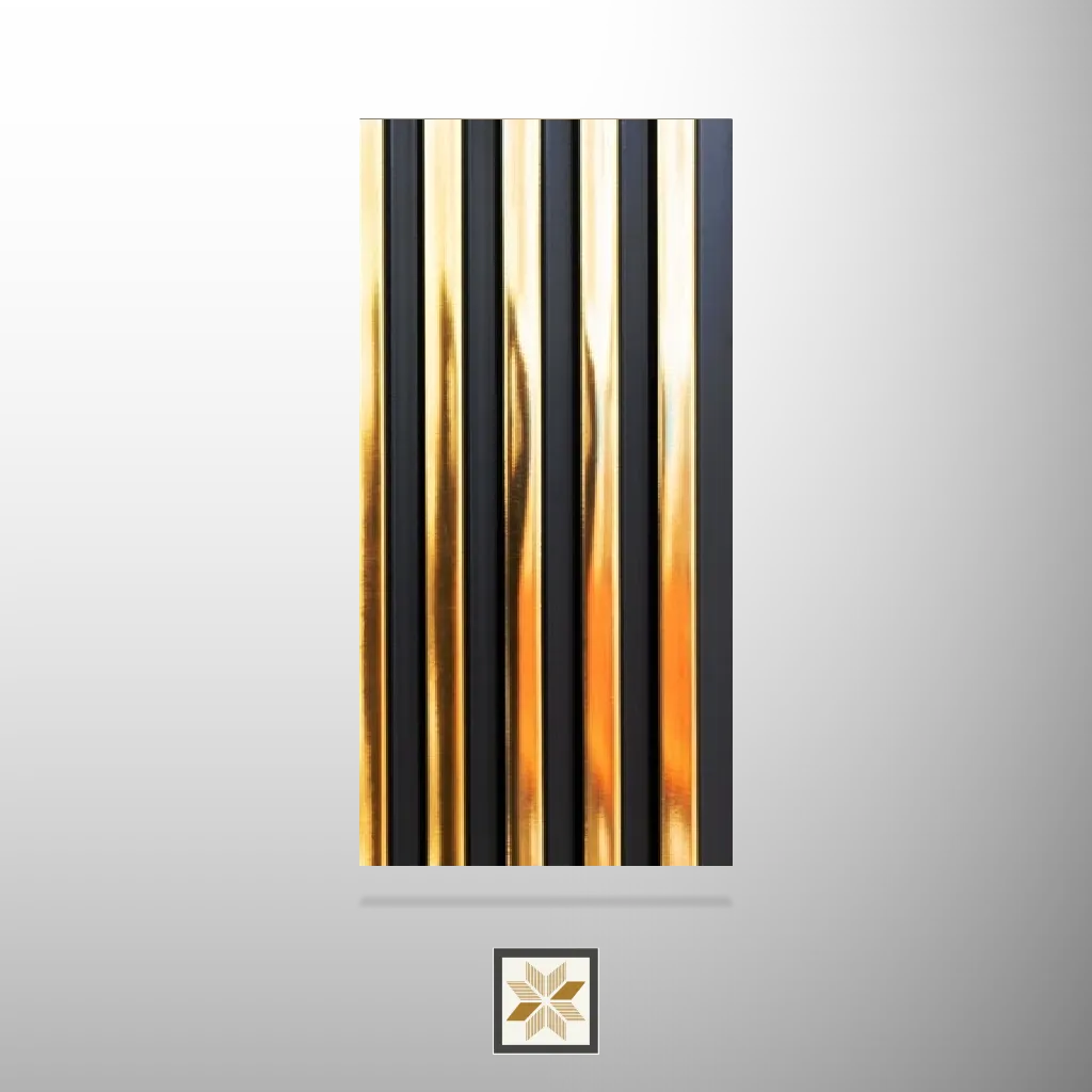 9.5x0.42 feet | 11 mm Yellow louvers (suitable for Bedroom, Feature Wall, Hotel, Living Room, Office, Restaurant, TV Cabinet) | LV-20305