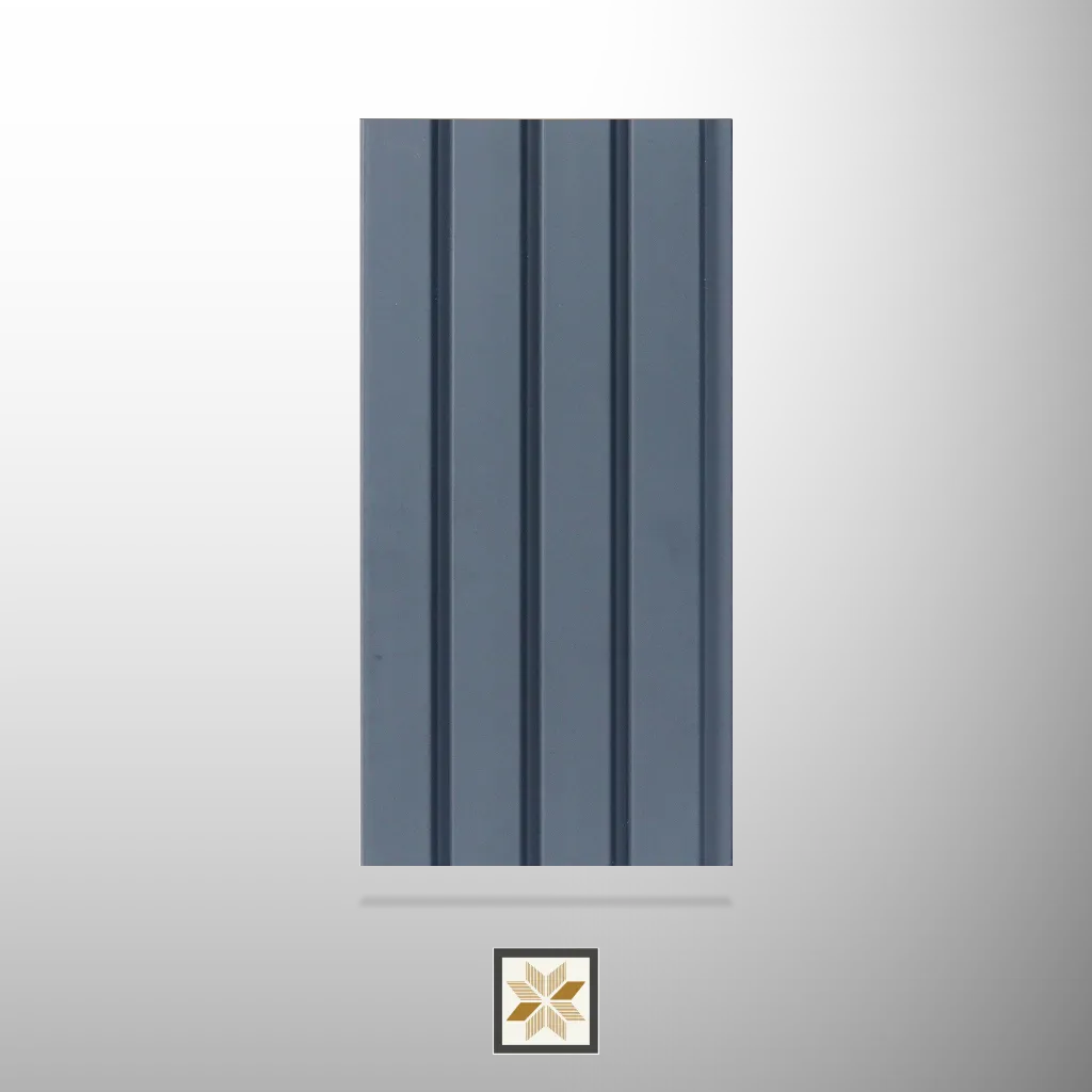 8x0.41 feet | 11 mm Grey louvers (suitable for Bedroom, Feature Wall, Living Room, Office) | LV-20325