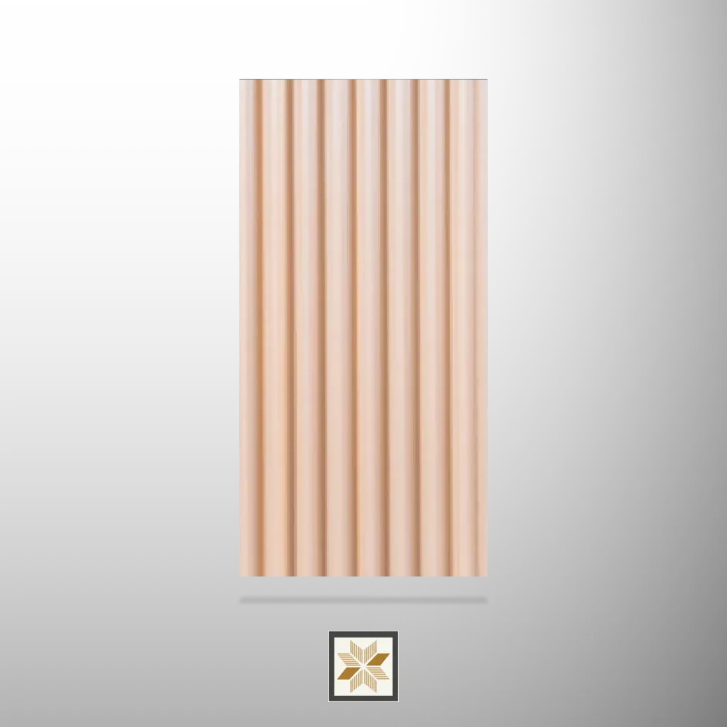 9.5x0.42 feet | 11 mm Beige louvers (suitable for Bedroom, Feature Wall, Hotel, Living Room, Office, Restaurant, TV Cabinet) | LV-20351