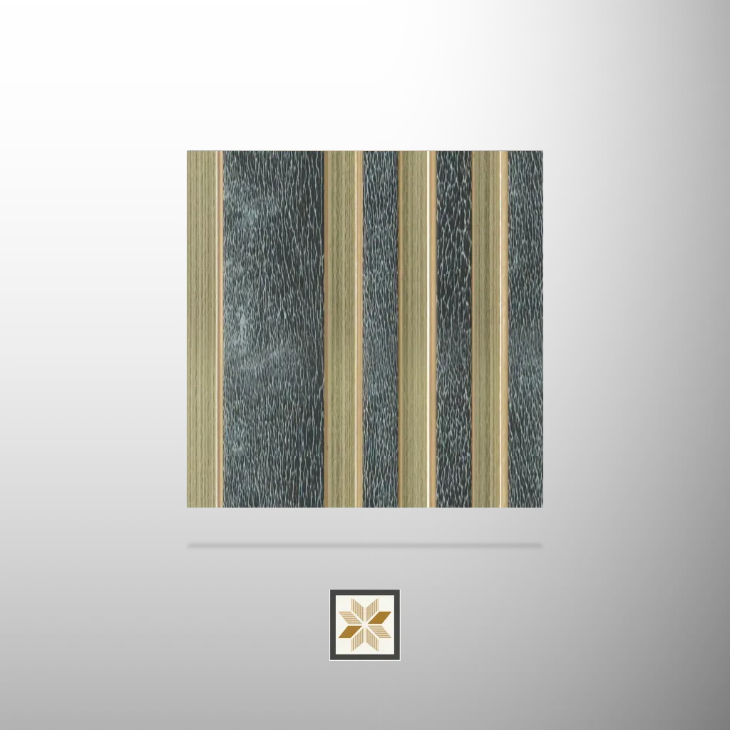 9.5x0.41 feet | 12 mm Brown Leather louvers (suitable for Bedroom, Hotel, Living Room, Office, Restaurant, TV Cabinet) | LV-20365