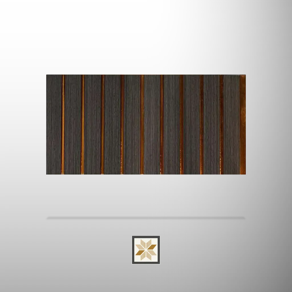 8x0.5 feet | 7 mm Brown Wood louvers (suitable for Bedroom, Feature Wall, Living Room, Office) | LV-20367