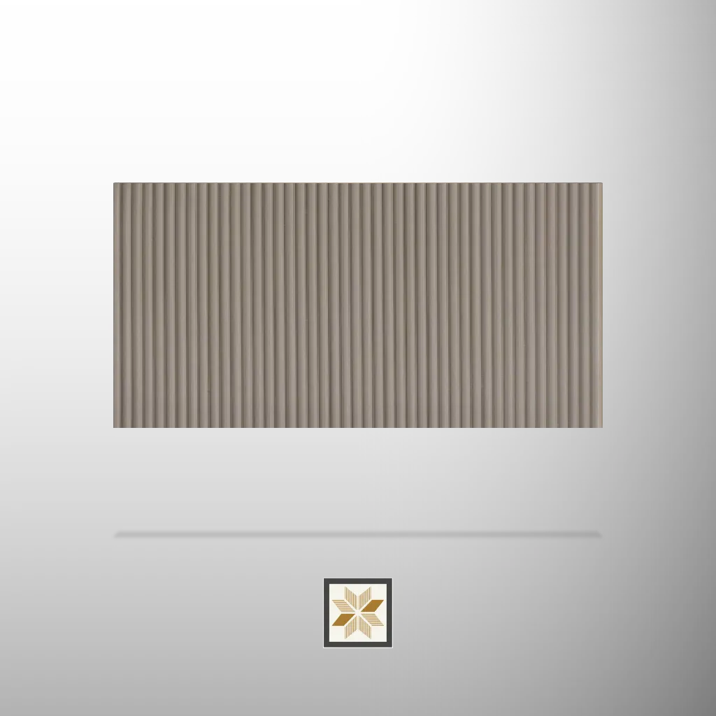 8x1 feet | 6 mm Warm Beige louvers (suitable for Bedroom, Hotel, Kitchen, Living Room, Office, Restaurant, TV Cabinet, Wardrobe) | LV-20576-J
