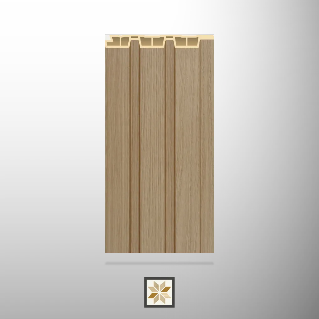 9.5x0.4 feet | 12 mm Light Oak Wood louvers (suitable for Bedroom, Hotel, Kitchen, Living Room, Office, Restaurant, TV Cabinet, Wardrobe) | LV-20544-D