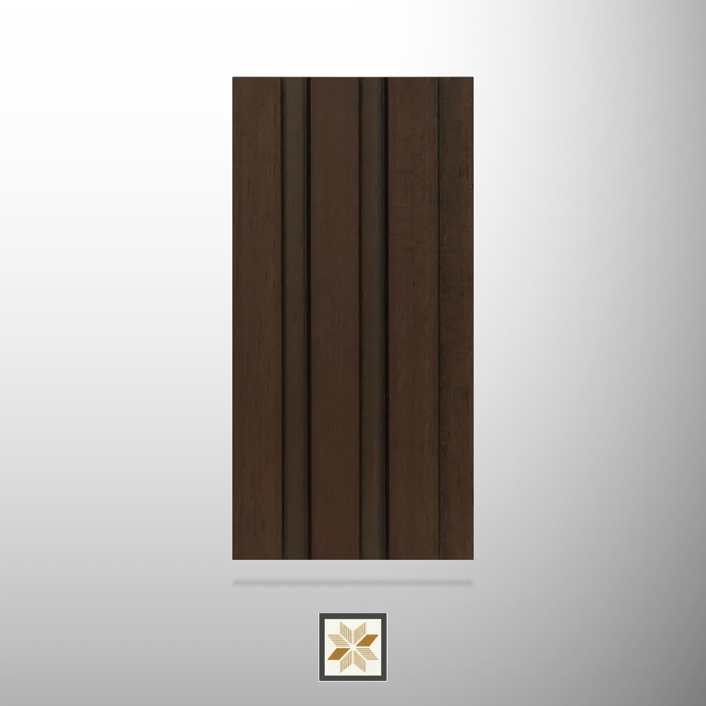 9.35x0.41 feet | 4.5 mm Charcoal Brown Wood louvers (suitable for Bedroom, Hotel, Kitchen, Living Room, Office, Restaurant, TV Cabinet, Wardrobe) | LV-20571-B