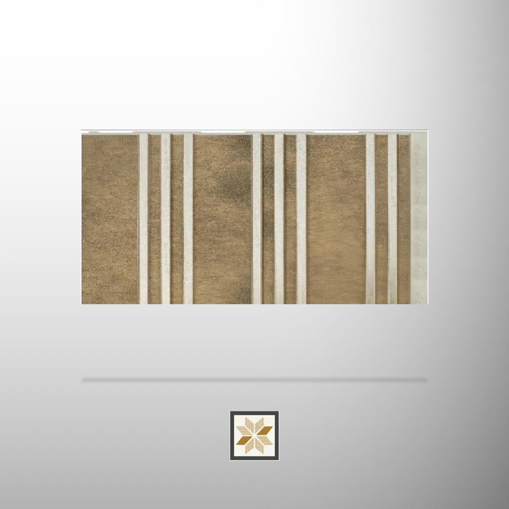 8x1 feet | 7 mm Warm Bronze Patterned louvers (suitable for Bedroom, Hotel, Kitchen, Living Room, Office, Restaurant, TV Cabinet, Wardrobe) | LV-20579-N