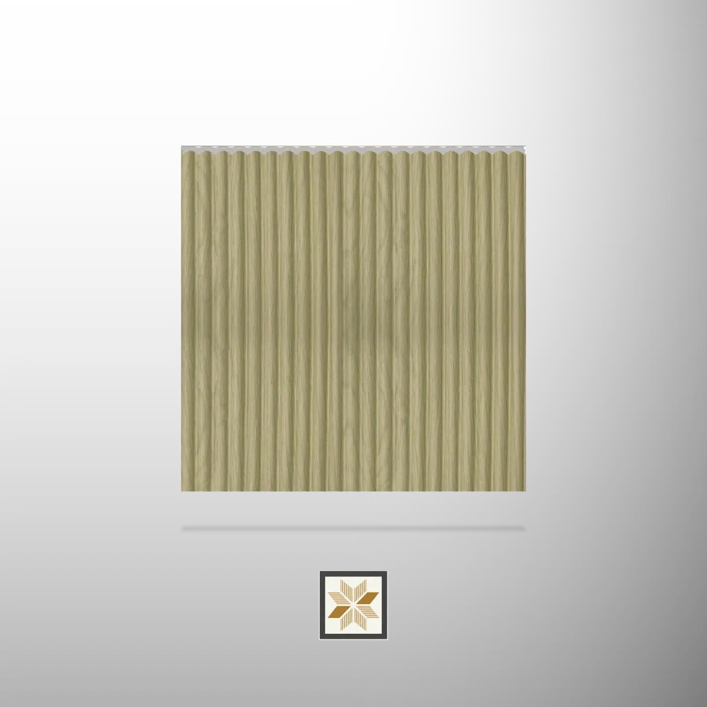 8x1 feet | 7 mm Woodgrain Brown Wood louvers (suitable for Bedroom, Hotel, Kitchen, Living Room, Office, Restaurant, TV Cabinet, Wardrobe) | LV-20578-R