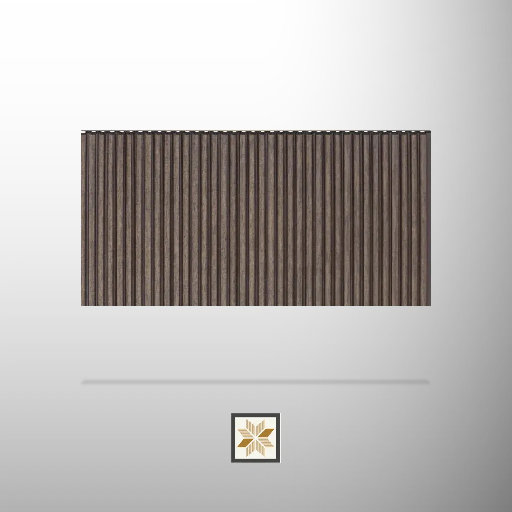 8x1 feet | 6 mm Walnut Brown louvers (suitable for Bedroom, Hotel, Kitchen, Living Room, Office, Restaurant, TV Cabinet, Wardrobe) | LV-20555-H