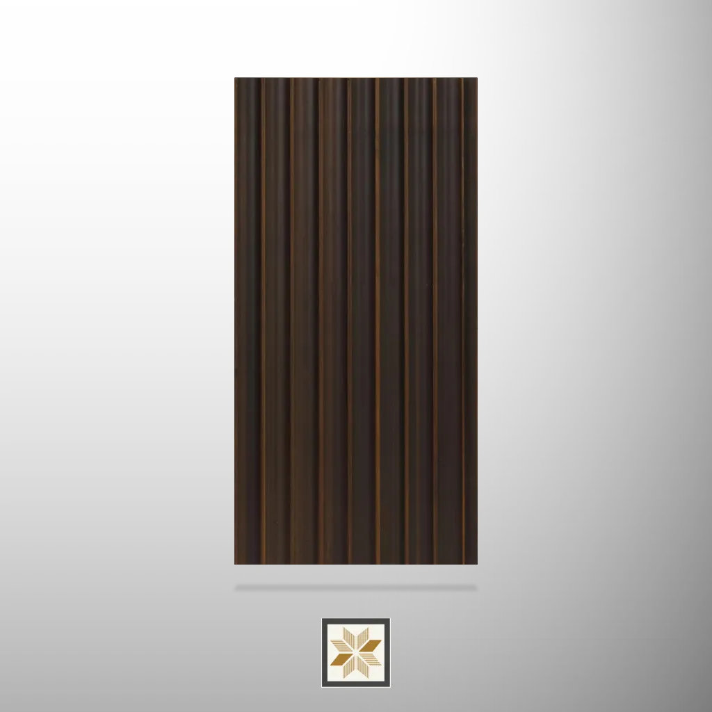 9.35x0.41 feet | 4.5 mm Cocoa Brown louvers (suitable for Bedroom, Hotel, Kitchen, Living Room, Office, Restaurant, TV Cabinet, Wardrobe) | LV-20557-B