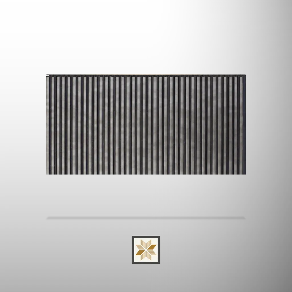 8x1 feet | 6 mm Smoky Onyx louvers (suitable for Bedroom, Hotel, Kitchen, Living Room, Office, Restaurant, TV Cabinet, Wardrobe) | LV-20555-F