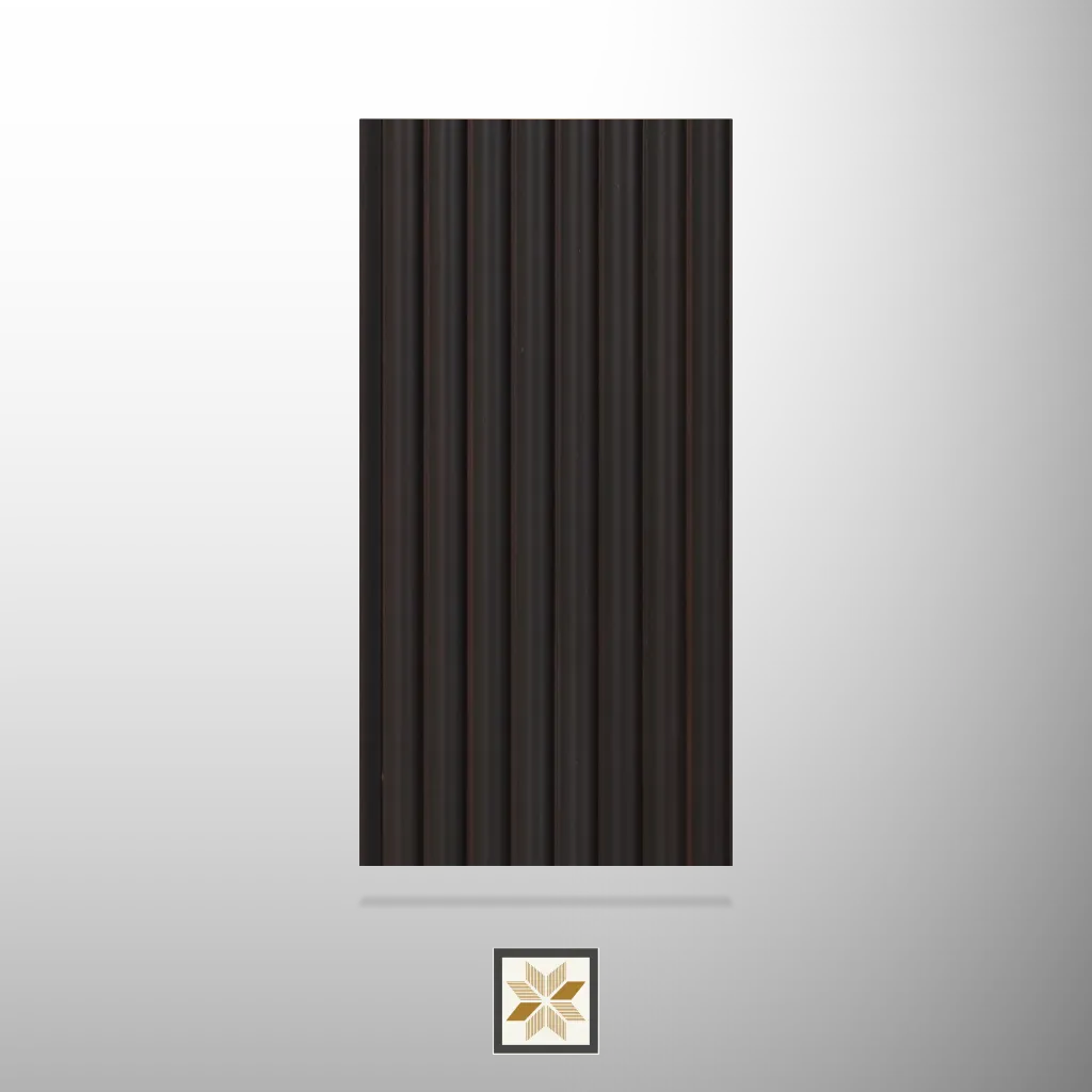 9.35x0.41 feet | 4.5 mm Ebony Brown louvers (suitable for Bedroom, Hotel, Kitchen, Living Room, Office, Restaurant, TV Cabinet, Wardrobe) | LV-20557-C
