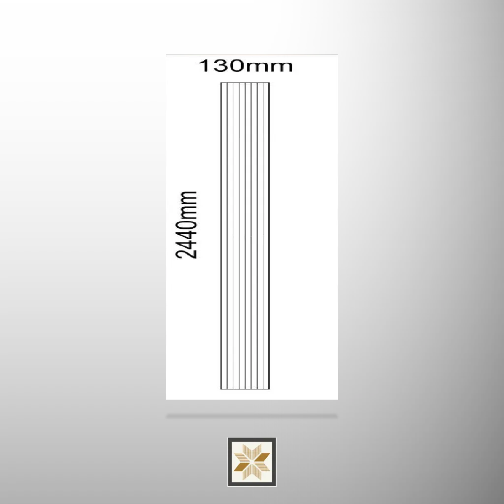 8x0.42 feet | 18 mm Brown Wood louvers (suitable for Bathroom, Bedroom, Hotel, Kitchen, Living Room, Office, Restaurant, TV Cabinet, Wardrobe) | LV-20585