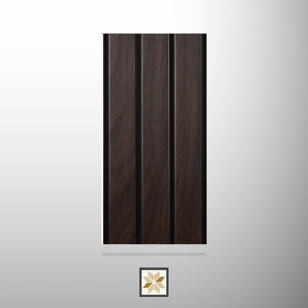10x1 feet | 10 mm Brown Wood louvers (suitable for Bedroom, Hotel, Living Room, Office, Restaurant, TV Cabinet) | LV-20594