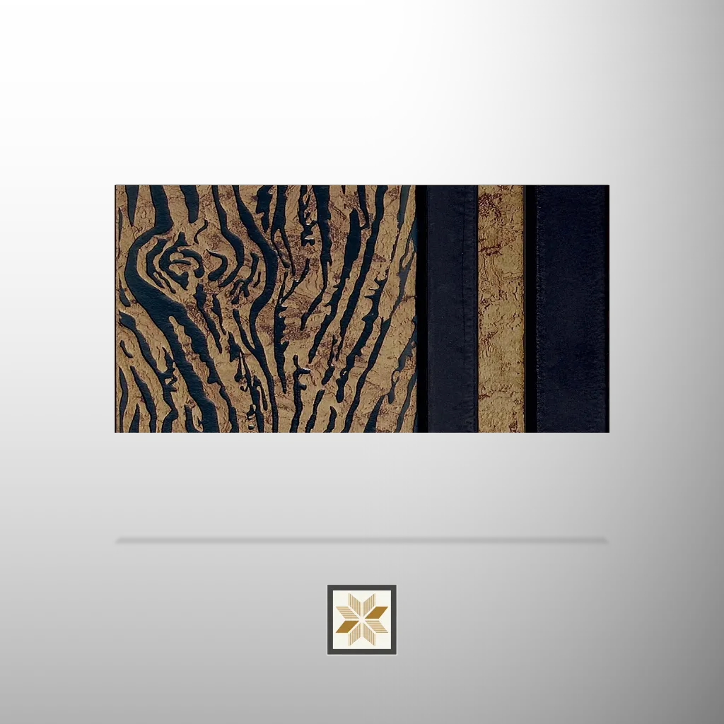 8x0.41 feet | 12 mm Brown Patterned louvers (suitable for Ceiling, Hotel, Office, Retail) | LV-20669