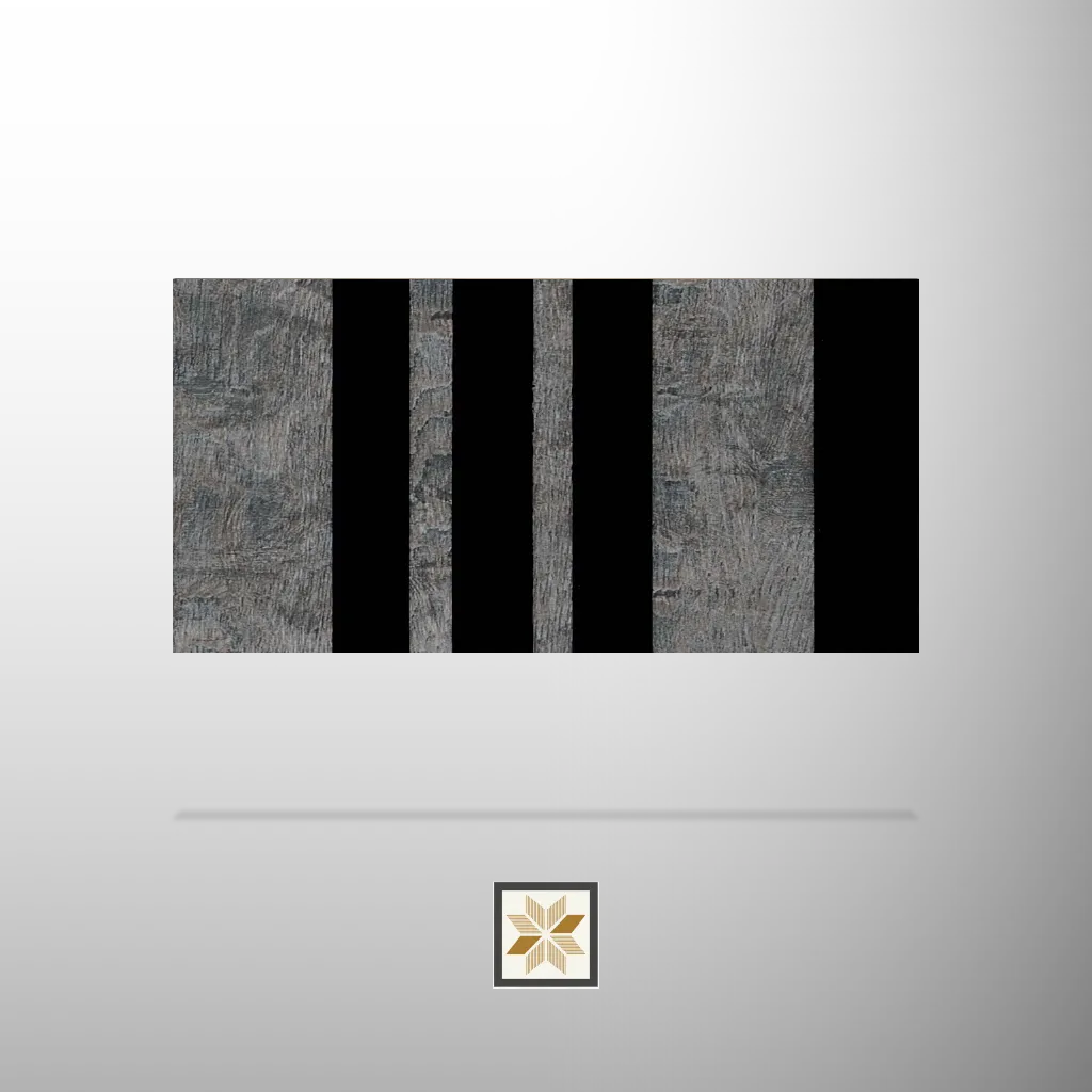 8x0.41 feet | 12 mm Brown Wood louvers (suitable for Ceiling, Hotel, Office, Retail) | LV-20716