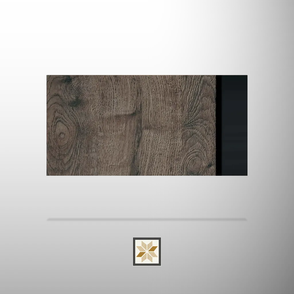 8x0.41 feet | 12 mm Brown Wood louvers (suitable for Ceiling, Hotel, Office, Retail) | LV-20717