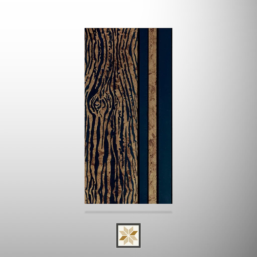 8x0.41 feet | 12 mm Brown Patterned louvers (suitable for Ceiling, Hotel, Office, Retail) | LV-20719