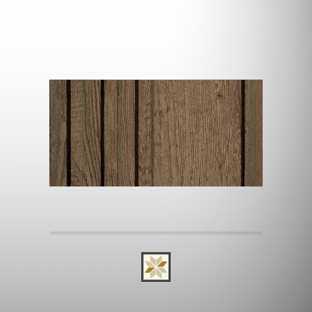 8x0.41 feet | 12 mm Brown Wood louvers (suitable for Ceiling, Hotel, Office, Retail) | LV-20723