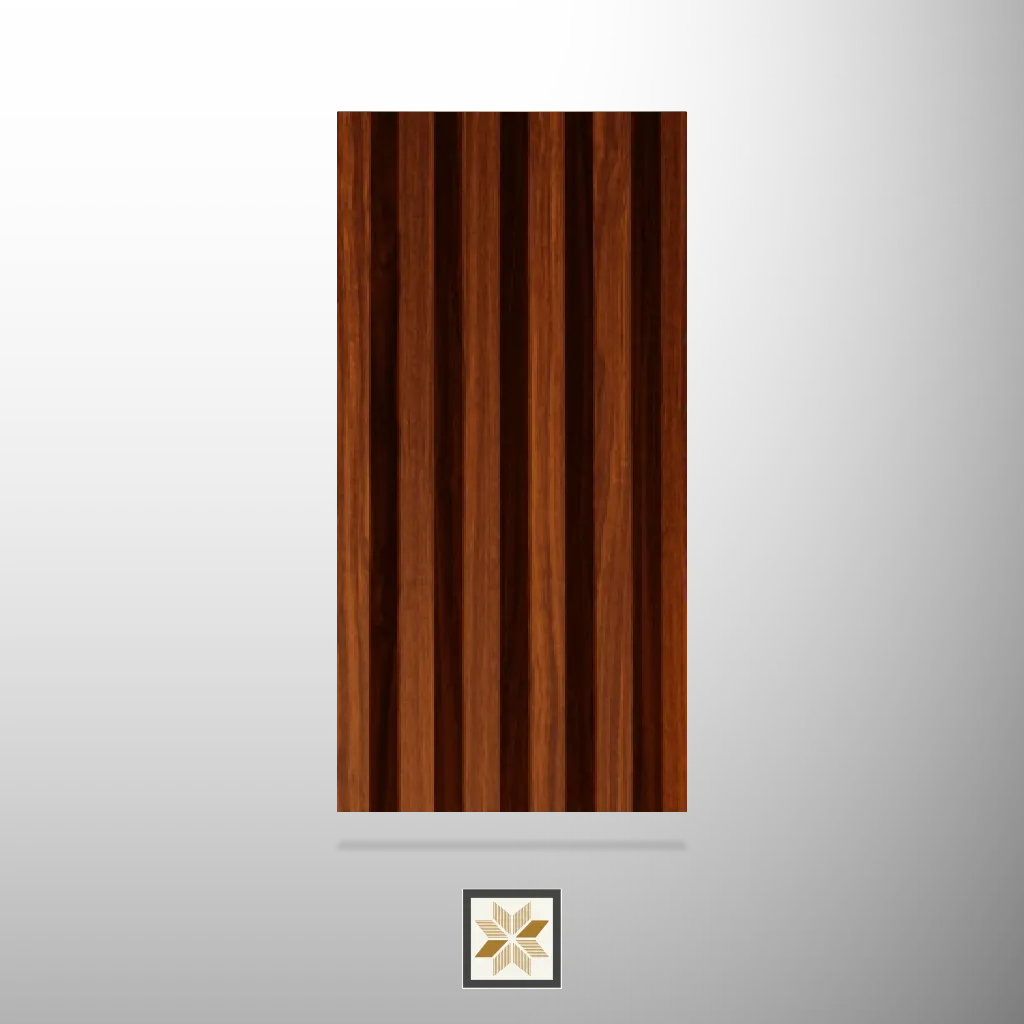 9x0.37 feet | 14.5 mm Brown Wood louvers (suitable for Cafe, Office, Restaurant, Showroom) | LV-20735