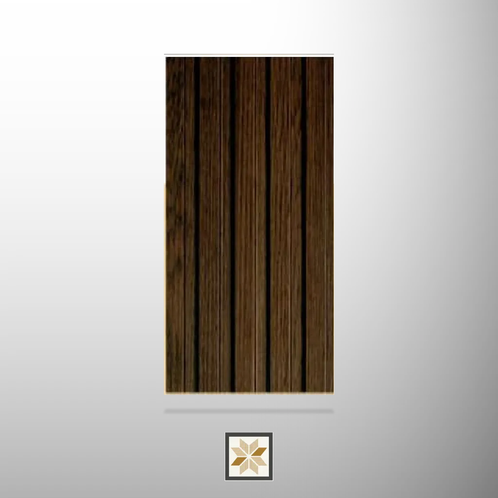 9x0.52 feet | 12 mm Brown Wood louvers (suitable for Bedroom, Hotel, Kitchen, Living Room, Office, Restaurant, TV Unit, Wardrobe) | LV-20743
