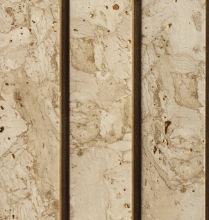 8x0.39 feet | 12 mm Beige Wood louvers (suitable for Bedroom, Feature Wall, Living Room, Office, TV Cabinet) | LV-20766