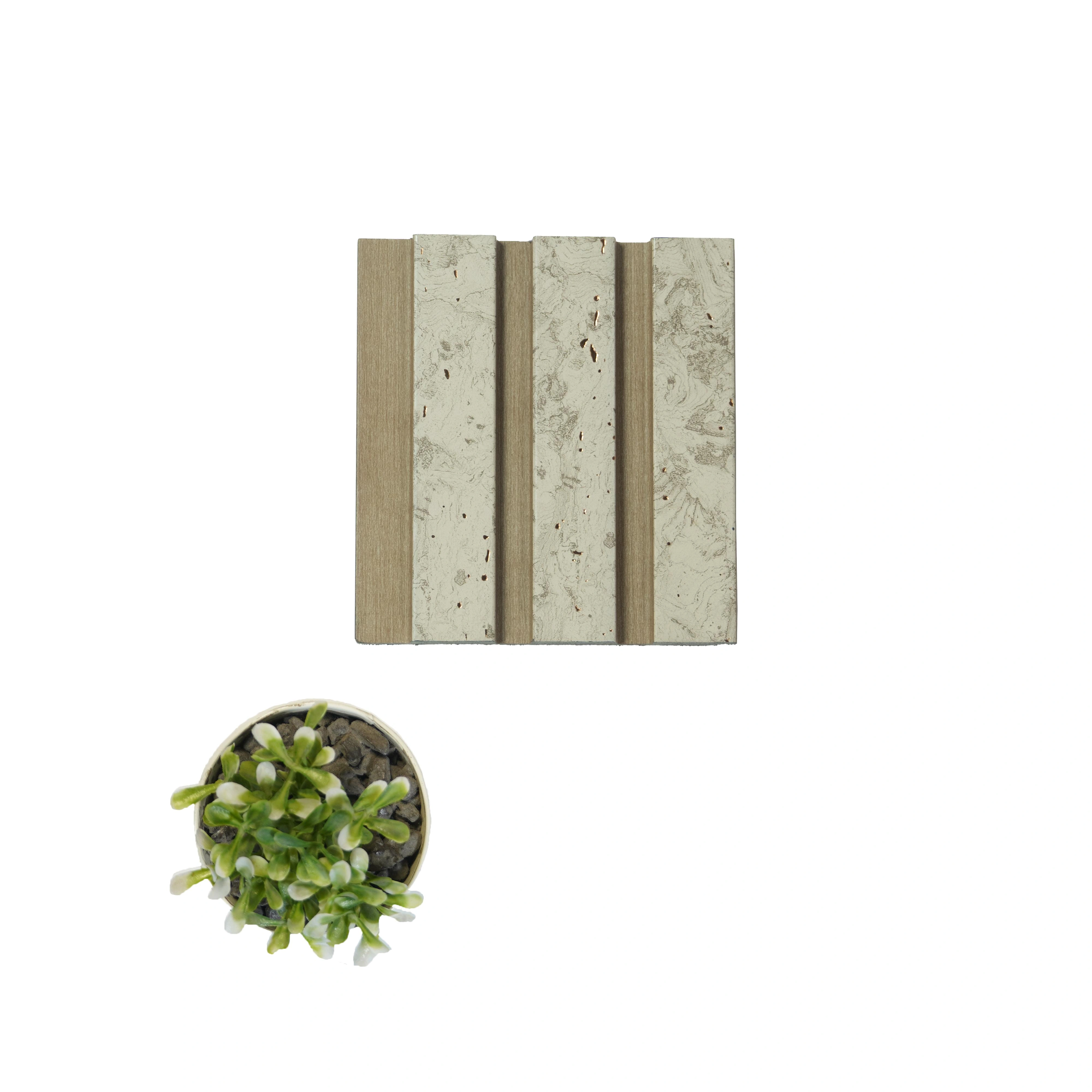 8x0.39 feet | 12 mm Brown Wood louvers (suitable for Bedroom, Feature Wall, Living Room, Office, TV Cabinet) | LV-20792